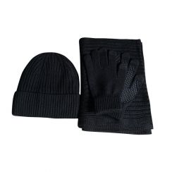 5 Sets Touch-Screen Glove 3 Piece Winter Knitted Beanie Hat Scarf Glove