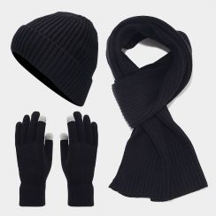 5 Sets Beanie Hat Scarf Gloves for Men