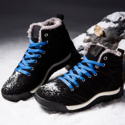 2 Pairs Fur Ankle Snow Boots for Men