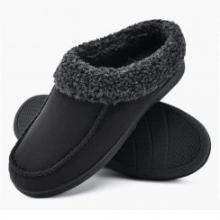 12 Pairs Winter Cozy Wool-Like Slippers for Men