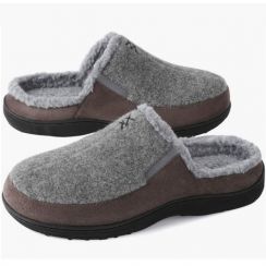 24 Pairs Fuzzy Warm Memory Foam Moccasin Suede Slippers