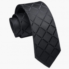 4 bars Formal Business Silk Slim Tie